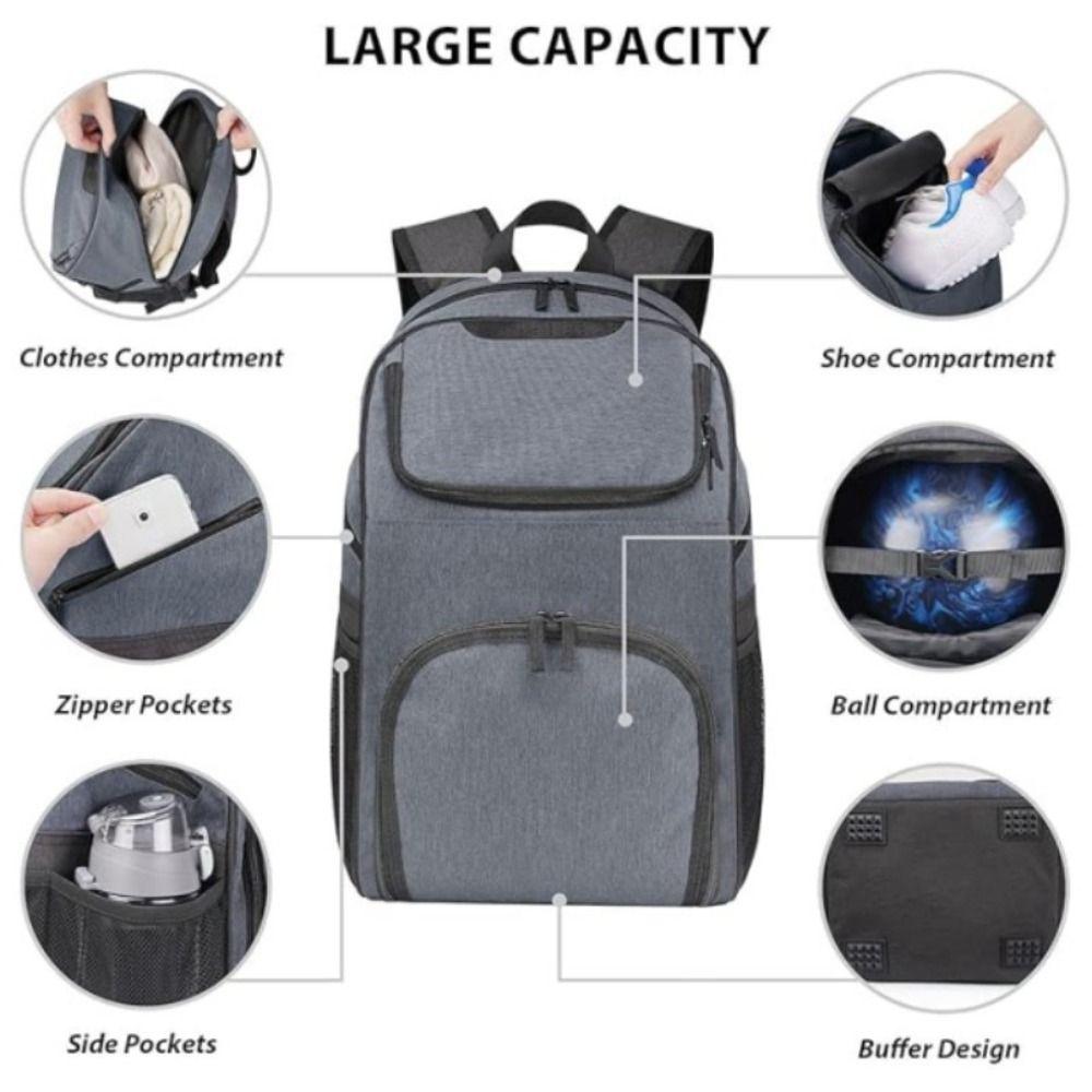 Sac de Bowling Grande Capacité avec Compartiment à Chaussures Sac Tote de Bowling pour Hommes Femmes