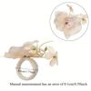 3pcs European minimalist style dancing orchid fake flower napkin ring hotel table simulation flower napkin clasp drool cloth