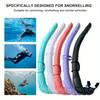 Snorkel Plegable Portátil de Silicona Suave para Buceo Húmedo Buceo Fácil Respiración Buceo Con Estuche de Almacenamiento Válvula Superior para Apnea Natación