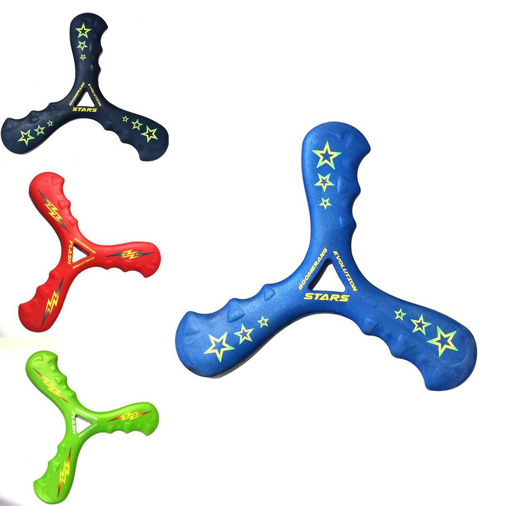 Lightning Three-leaf Children's Safe Boomerang Outdoor Leisure Toy Wholesale