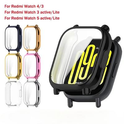 Πλήρης Κάλυψη για Redmi Watch 3/5 Active 3/5 Lite SmartWatch Θήκη Προστατευτικό Οθόνης TPU Προστατευτικό Κέλυφος για Xiaomi Redmi Watch 4 3