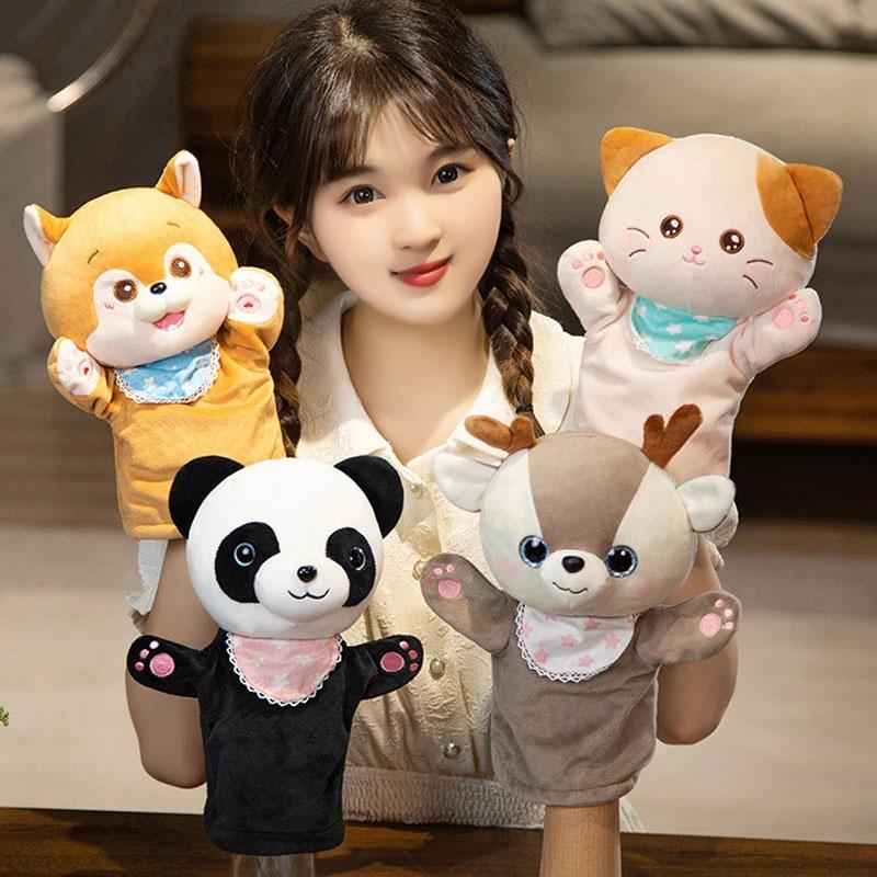 Cute Animal Finger Puppets For Kindergarten Performances Interactive Plush Toys For Parent-child Bonding
