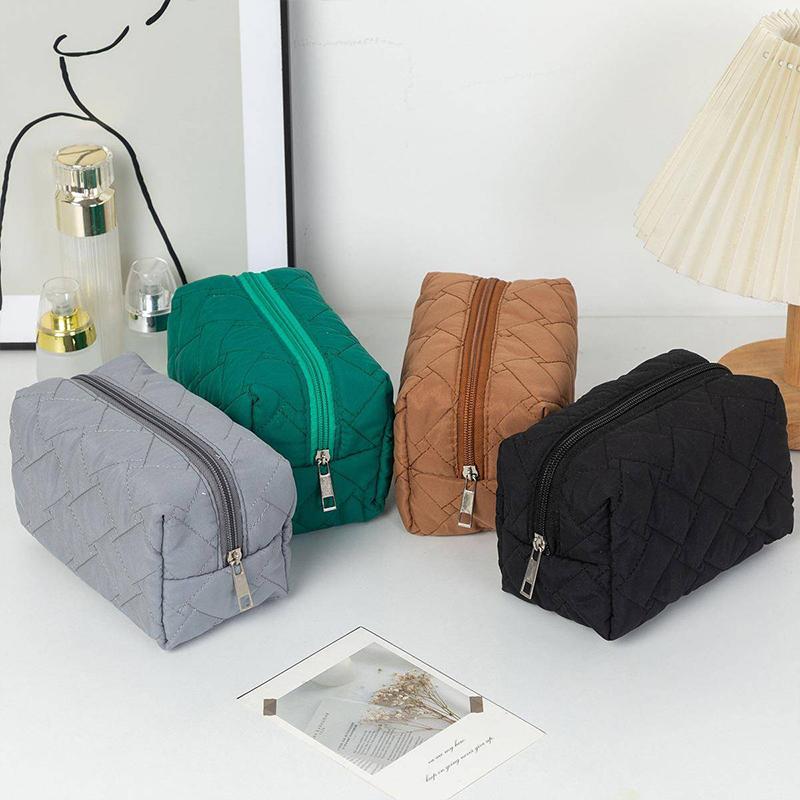 Bolsa de Viaje Cosmética Portátil para Cuidado de la Piel y Artículos de Tocador Simple Gran Capacidad Bolsa de Almacenamiento Suave