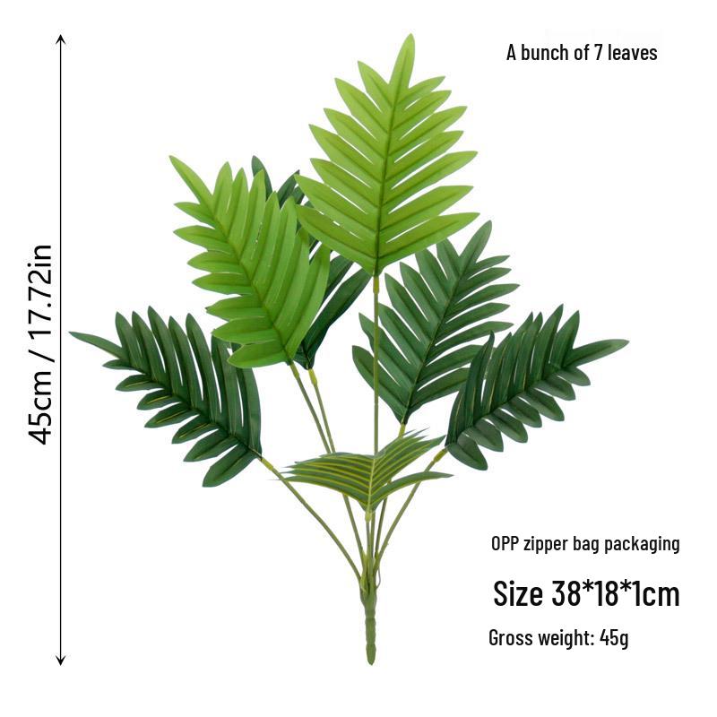 Areca Palm Green Plant Simulation with Potted Palm Leaves for Indoor/Outdoor Decoration – Fake Tree Bonsai Ornament