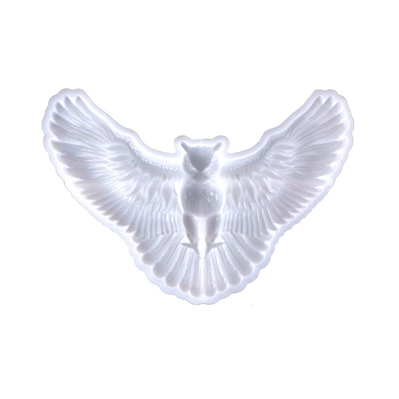 3D Animal Resin Mold Epoxy Resin Mold with Realistic Owl Shapes Fine Carved Silicone Mold for Wall Desktop Décoration