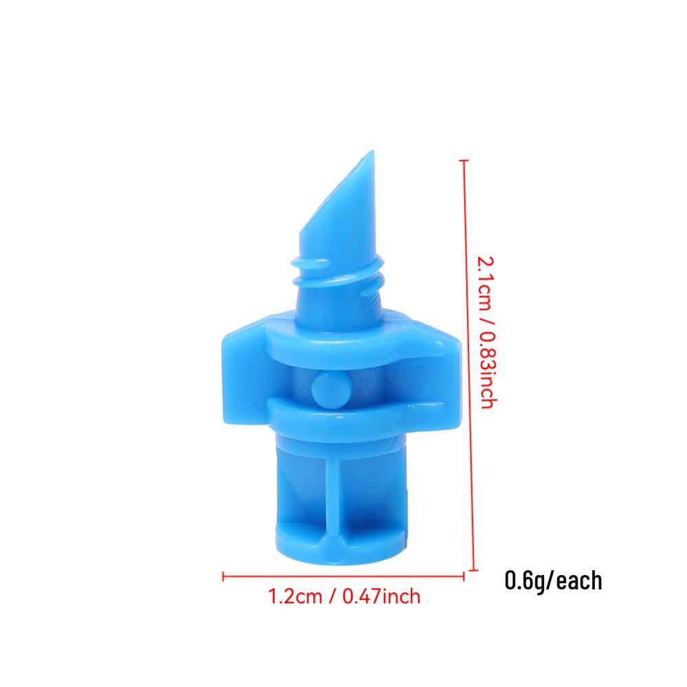 Multicolor Atomizing Micro-Sprinkler Nozzle (Blue 90°, Green 180°, Red 360°) for Lawn & Tree Cooling