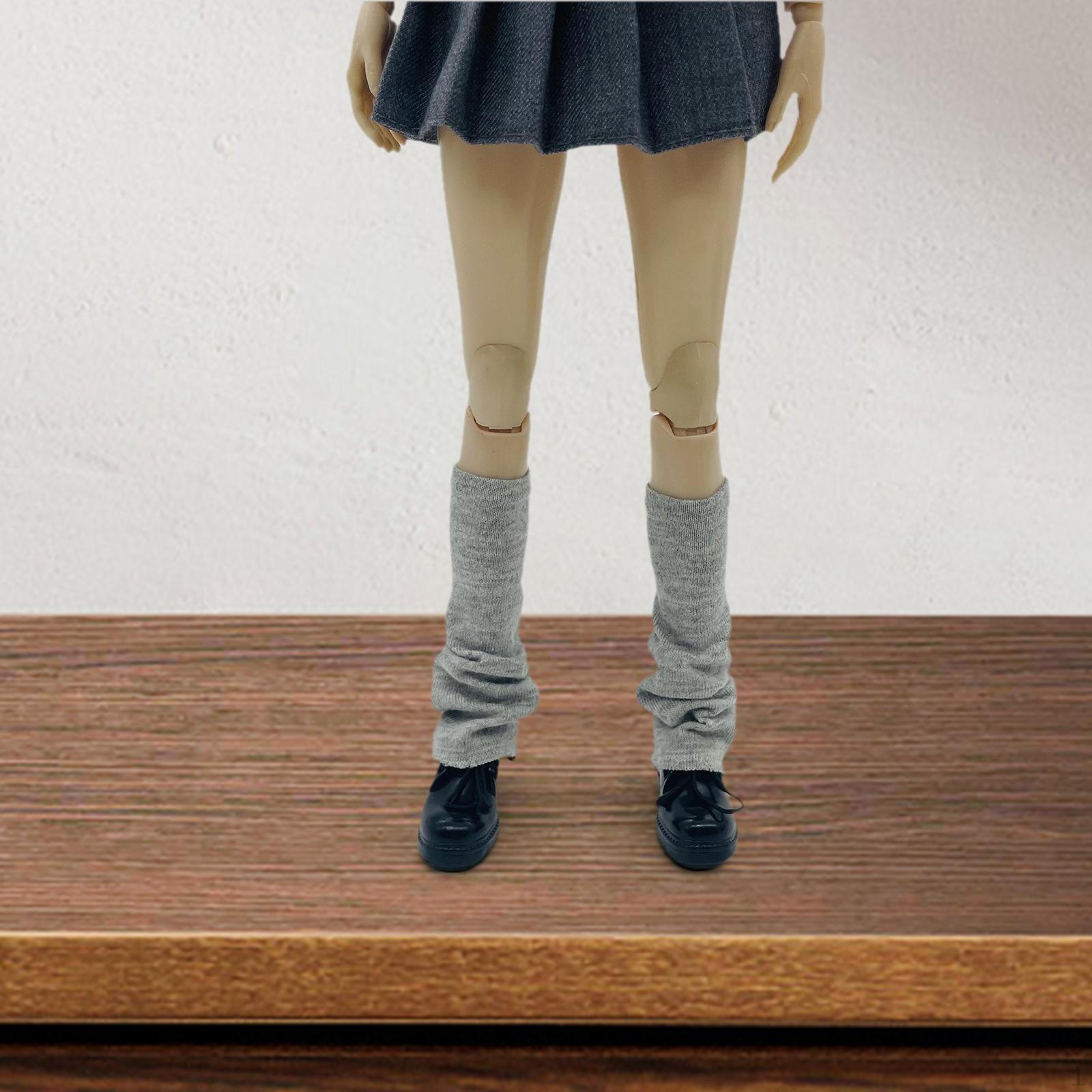 

Носки до икры в масштабе 1/6, аксессуар для ботинок, повседневный стильный гольф, гетры для ног серый