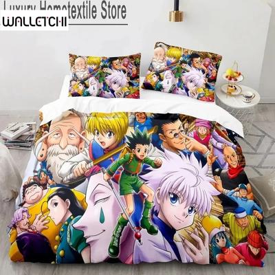 3d Hunter X Hunter Bettwäsche Set Twin Full Queen Size Anime Bett Set Kinder Kinder Bettbezug Schlafzimmer Wohnkultur