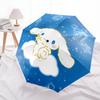 1pc Good Night Cinnamoroll Sanrio Pattern Automatic 3-Fold Umbrella, 8 Iron Frames, High-Value Folding Umbrella, Suitable for Office, Travel and Outdo
