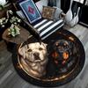 Cartoon Print Round Area Rug,Carpet Rug for Living Room Bedroom Sofa Playroom Decor,Non-slip Floor Mat