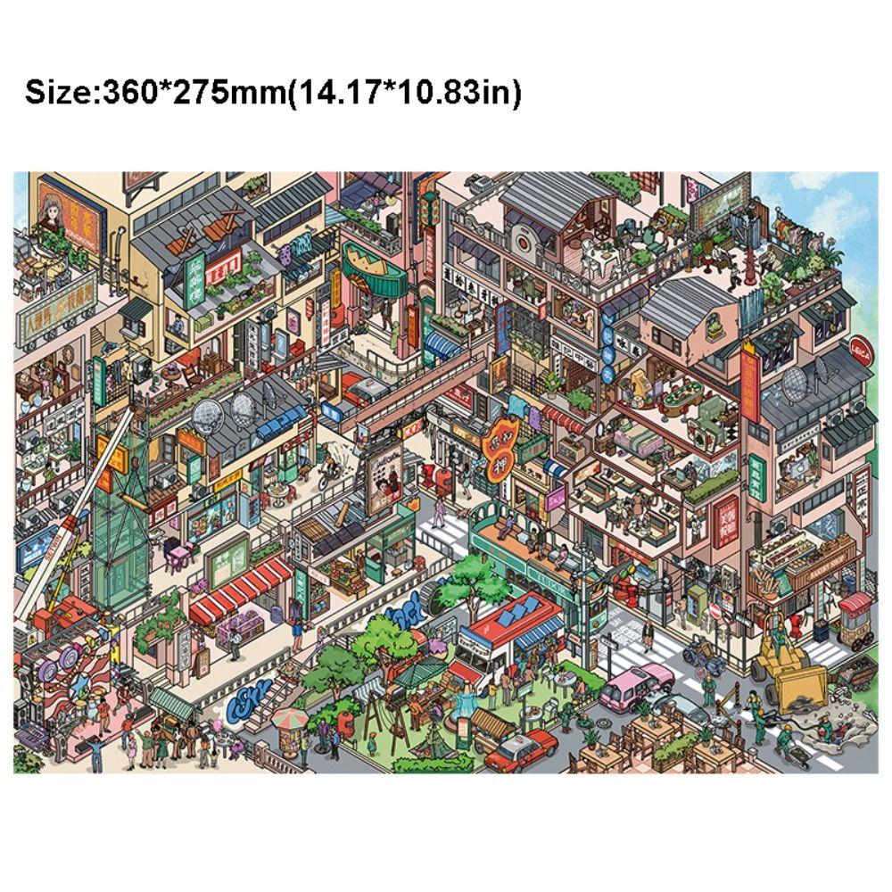 DIY 3D Landscape Sticker PET Cabin Scene Sticker New Miniature Scene Collage