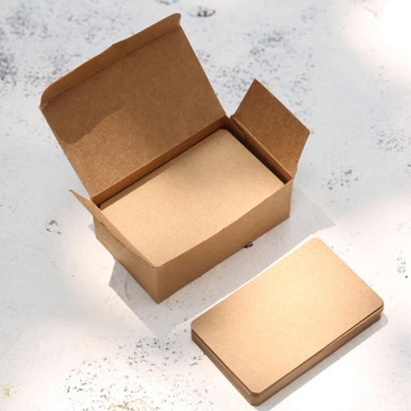 Handwritten Memo Notecards Wedding Blessing Greetings Cards Business Cards 100 Sheets/Box Message Note Blank Paper Cards