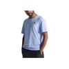 Jordan Jumpman Solid Logo Ribbed Crew Neck Sports Short Sleeve T-Shirt Men Tops Sky-Blue DC7485-425