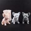 Silicone Candle Moulds Soap Molds French Bulldog Shape Wax Mould Hand-Making Mold Hand-Making Accessories for Wax Craft