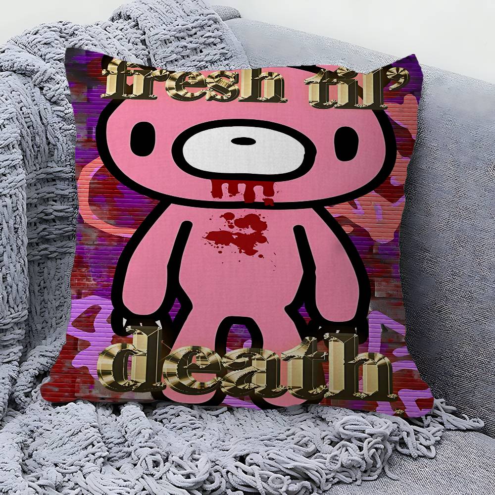 Cartoon G-gloomy Bear Personalized Pillow Cover Kids Bedroom Wild Party Decor Pillowcase Kid Birthday Shower Gift