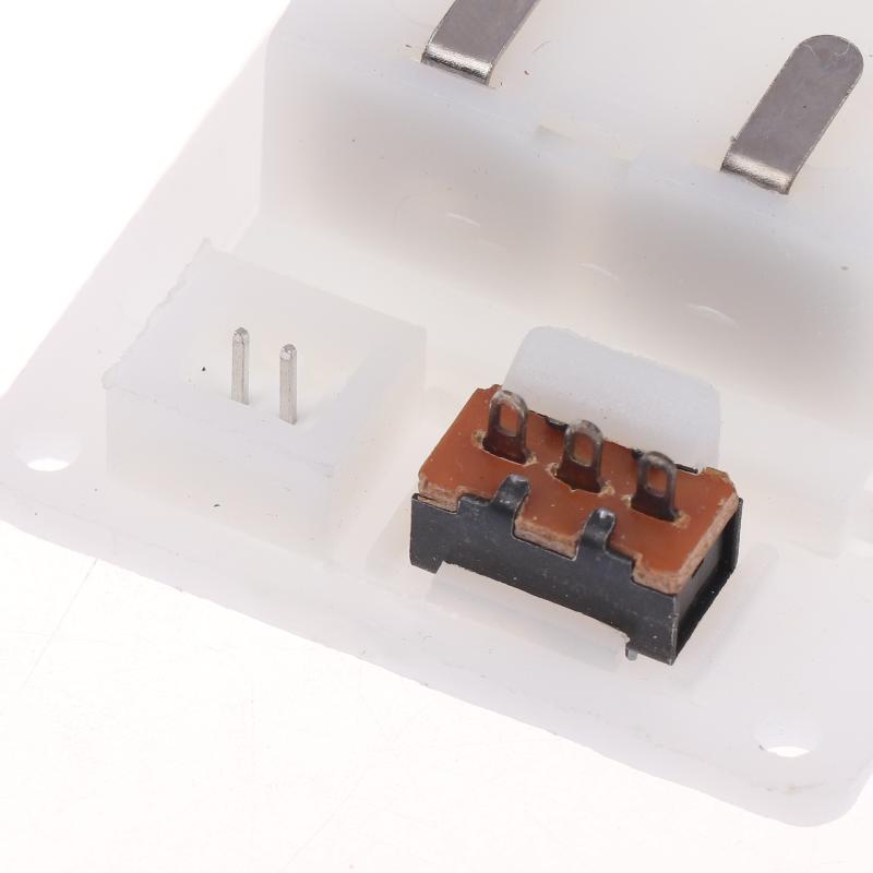 1/3Pcs Batteries Shell Plastic 2x3x AAA Rectangular Embedded Battery Holder Storage Box Case With Switch Cover