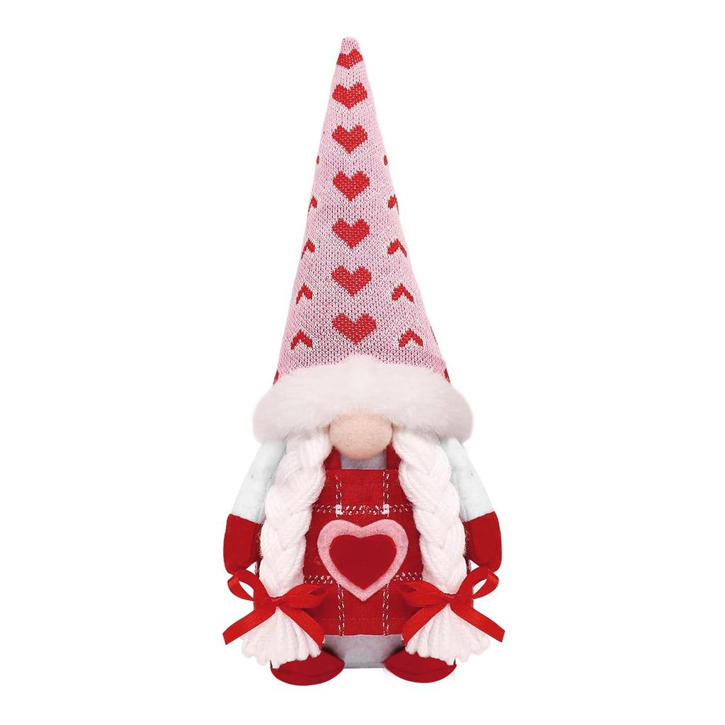 Valentine's Day Faceless Doll Holding Plaque Love Faceless Elderly Decoration