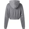 Adidas Originals CROP HOODIE ACID WASH Sweatshirt Women's Gray IW5492