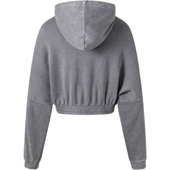 Adidas Originals CROP HOODIE ACID WASH Sweatshirt Women's Gray IW5492
