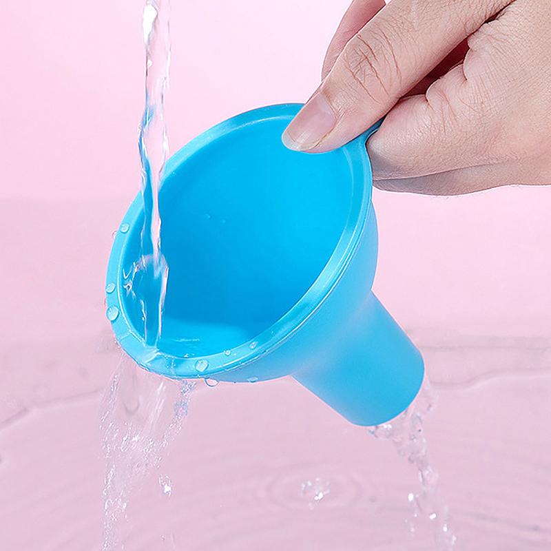 7Cm Silicone Wide-Mouth Funnel Wide Mouth And Large Diameter Funnel Pour Oil Milk Powder Beans Dispense Funnel Kitchen Tool