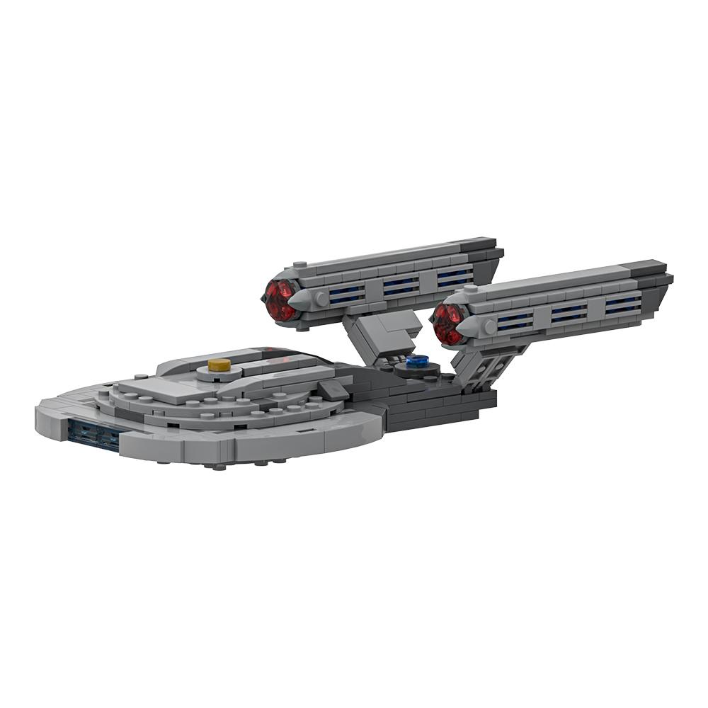 Gobricks MOC Space Trek NX-01 Enterprise Bricks Model Timeline Series USS NX-01 Enterprise Building Blocks Space Educational Toy