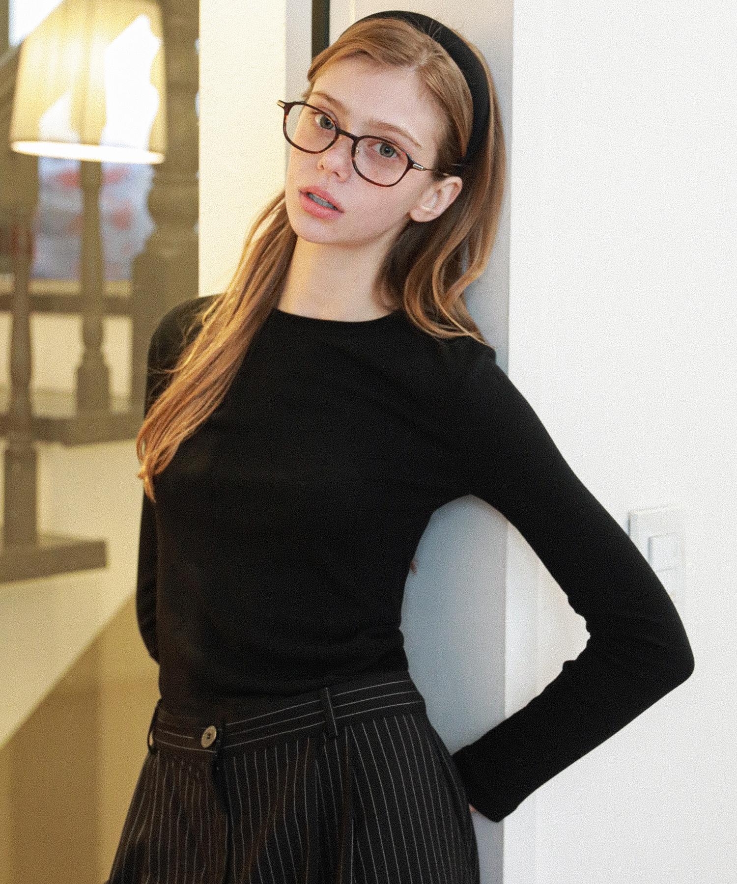 Rosiro Lossy Slim Long Sleeve Black Free