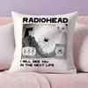 Music R-Radiohead Pillow Case  Ultra Soft Skin Friendly Fabric Cloud Like Comfort & Concealed Zipper