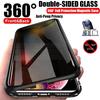 Metalowe Etui Anty Peeping do Telefonu OnePlus 10 Pro 10R 11 11R 12 12R 13 13R Magnetyczne Szklane Pokrowiec z Ochroną Prywatności 360 Stopni