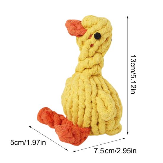 Yousheng Rope Dog Toy Animal Shape Rope Toy to Keep Dogs Busy Carrot Puppy Chew Toy Tug of War Toy for Small Medium Dogs Indoor Outdoor Play