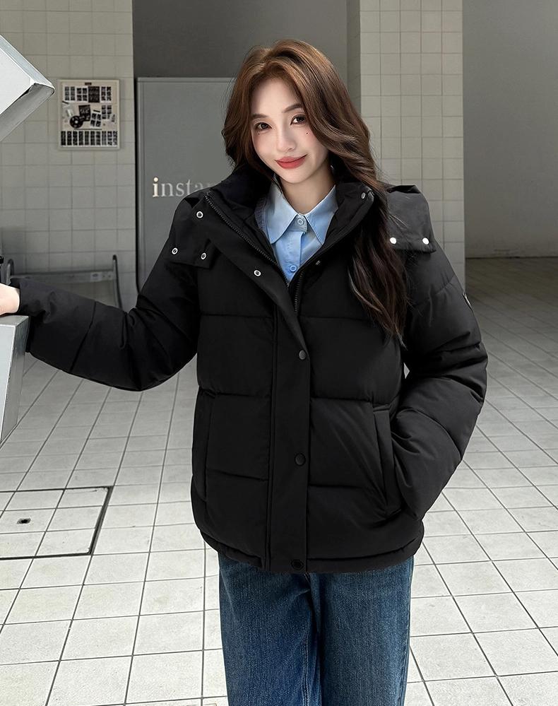 Women’s Short Windproof Thicken Warm Winter Jacket With Detachable Hood 5 Colors