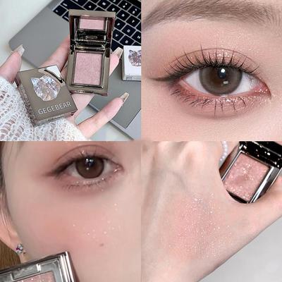 Σκιά Ματιών Highlighter Πούδρα Πολλαπλών Χρήσεων Αρκουδάκι Gege Περλε Φλας Μακράς Διάρκειας Μονόχρωμη Πούδρα Πολλαπλών Χρήσεων