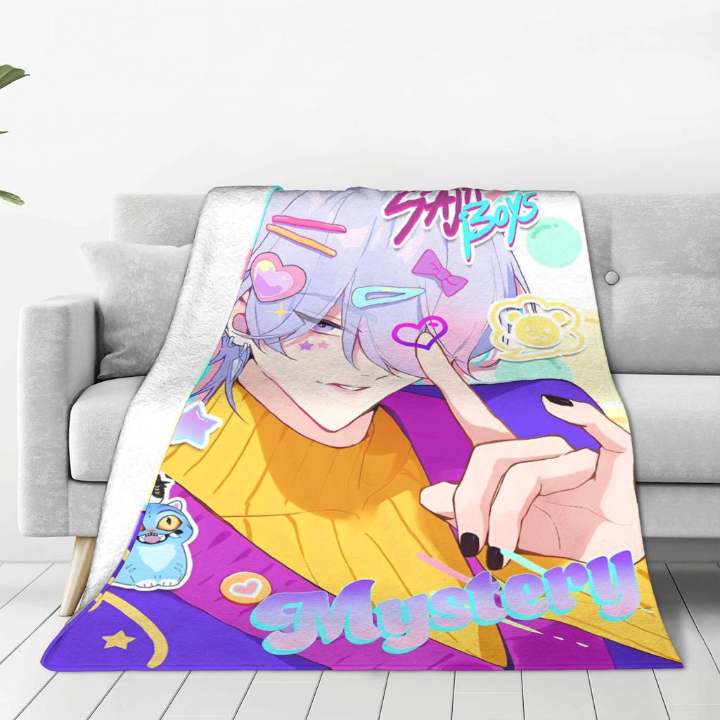 Saja Boys Abby Plush Blankets Girl Kpop Demon Hunter Flannel Throw Blanket For Home Decor Super Warm Design Quality Bedspread