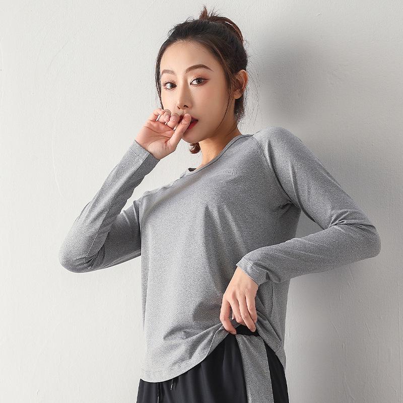 2023 Spring/Fall Quick-Dry Loose Long Sleeve Sports T-shirt for Yoga & Running