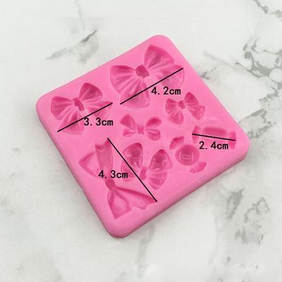 Muffe in Resina Artigianale con Fiocco Carino in Cartone, Stampo in Silicone per Fondant, Strumenti per Decorazione Torte, Set di Accessori da Cucina per Pasticceria