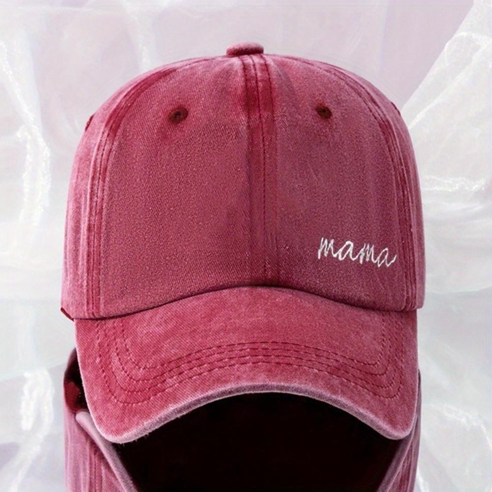 

Casual Baseball Caps mama Embroidery Sun Cap Fashion Duck Tongue Hat Outdoor Sport вино красного
