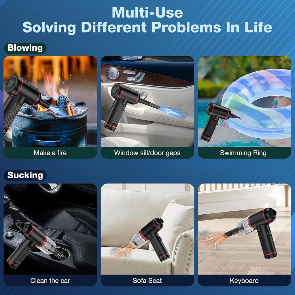 Car Vacuum Cleaner High Power Portable Handheld Wireless Brushless Motor Cleaning Machine Powerful Air Duster for Home Appliance