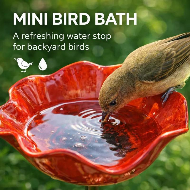 

Bird Feeder, Bird Bath Stand, Portable, Garden Decoration, 3D Printed, Household, Bird Supplies