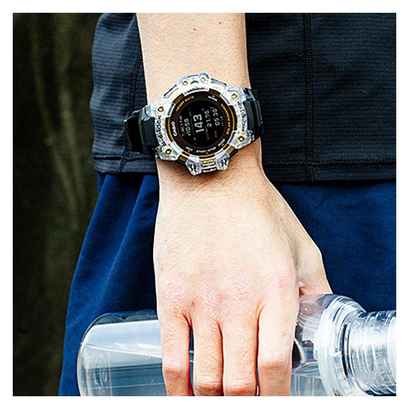 Casio G-SHOCK series fashionable watch, impact-resistant structure, waterproof, quartz movement, resin strap, Japanese and Korean GBD-H1000-1A9JR
