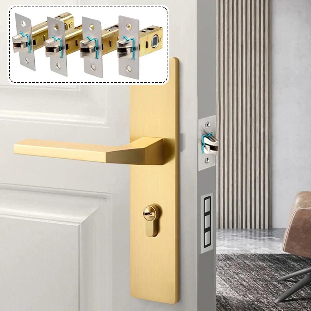 Door Tubular Latch Internal Bolt Facility Sprung Catch Forked Zinc Alloy Doors Hardware Accessories Bathroom Toilet Lock Tongue