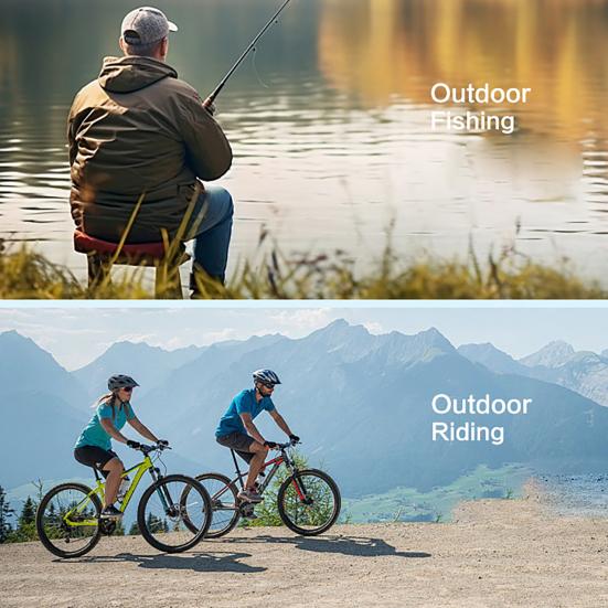 Photochromic Polarized Cycling Glasses, UV Protection Windproof Sports Sunglasses, Lightweight Men Women Safety Eyewear for Mountain Bike Running