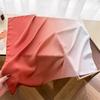 New Gradual Change Simulation Silk Printing Silk Scarf Small Square Scarf High Sense Shawl Sunscreen Neck Scarf Headscarf Women