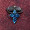 Awesome Blue Topaz Gemstone Pendant: 925 Sterling Silver Handmade Pendant Necklace Jewelry