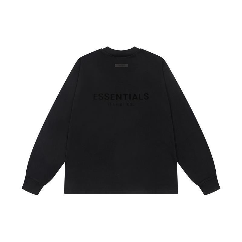 Round Neck Black Letter Print Hoodie - Essentials 2025SS Trend