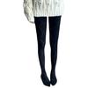 Women Hollowed Plaids Pattern Stockings Cotton Pantyhose Solid Color Winter Opaque Tights Bottoming Leggings Hosiery