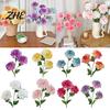 Realistic Decorative Plants Artificial 3 Head Dahlia Flowers, Silk Fabric Floral Arrangement, Bouquets Adjustable Fake Flowers for Home Decor Wedding