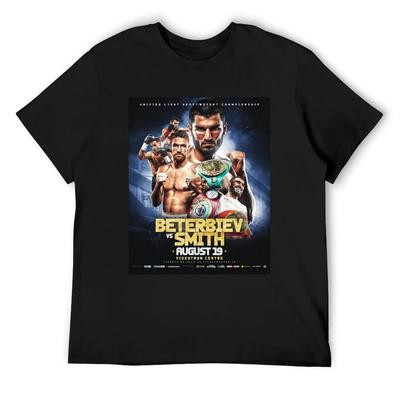 Beterbiev vs Smith Póster Oficial de la Pelea Camiseta Clásica camisetas gráficas camisetas holgadas ropa linda camisetas camiseta gráfica hombre