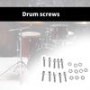 Set of 10 Drum Set Hardware Screws Drum Assembly Screws Drum Maintenance Part Metal Texture for Enhancing Durability