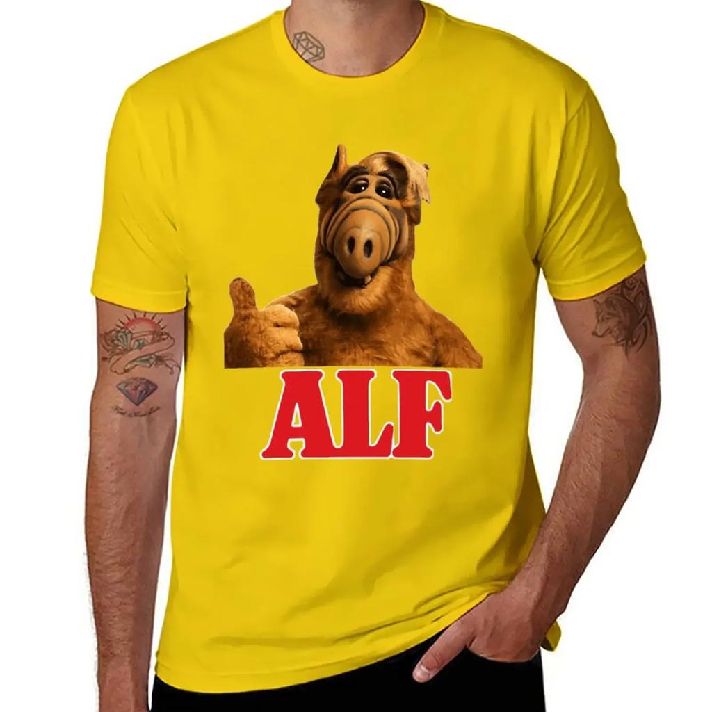 Alf T-Shirt Blouse Funnys Blacks Men's Clothing