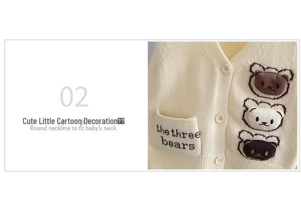 Boys' Spring & Autumn 2024 Knitted Vest Cardigan: Children's Sweater Outerwear Top