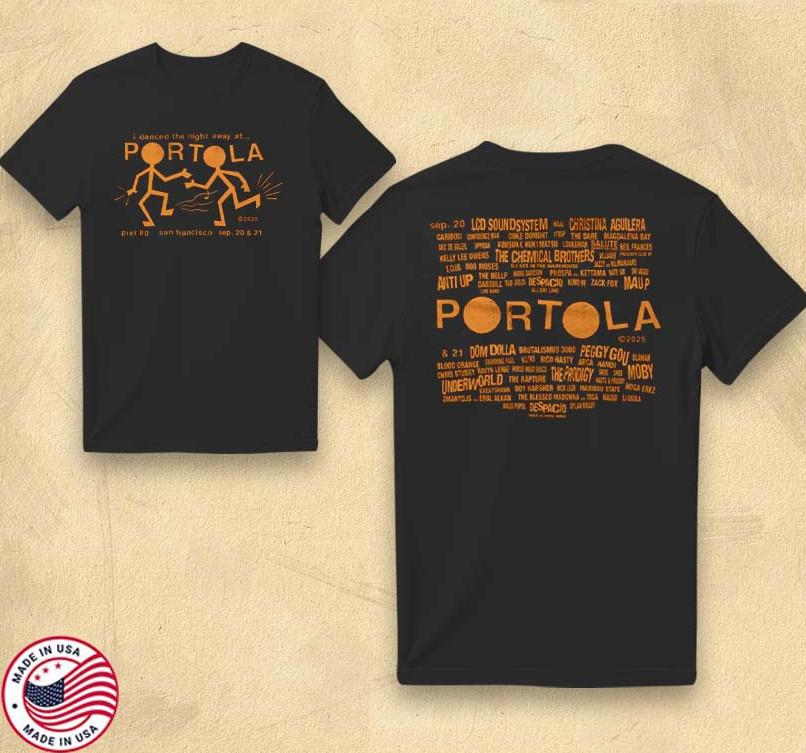 Portola Music Festival 034Party People034 Official 2025 Fan T-Shirt Unisex T-Shirt S